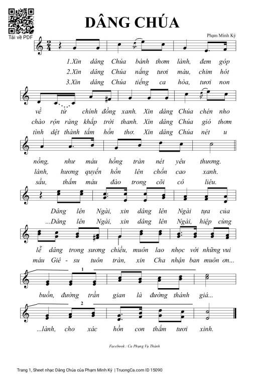 Dâng Chúa - Phạm Minh Ký