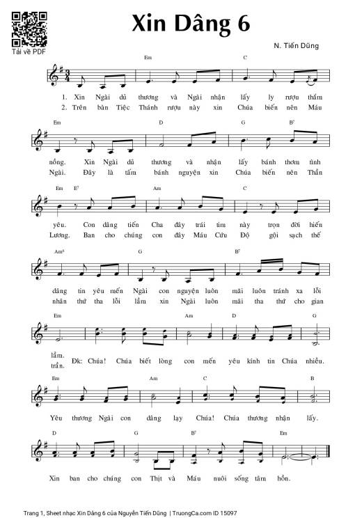 Xin Dâng 6 - Nguyễn Tiến Dũng