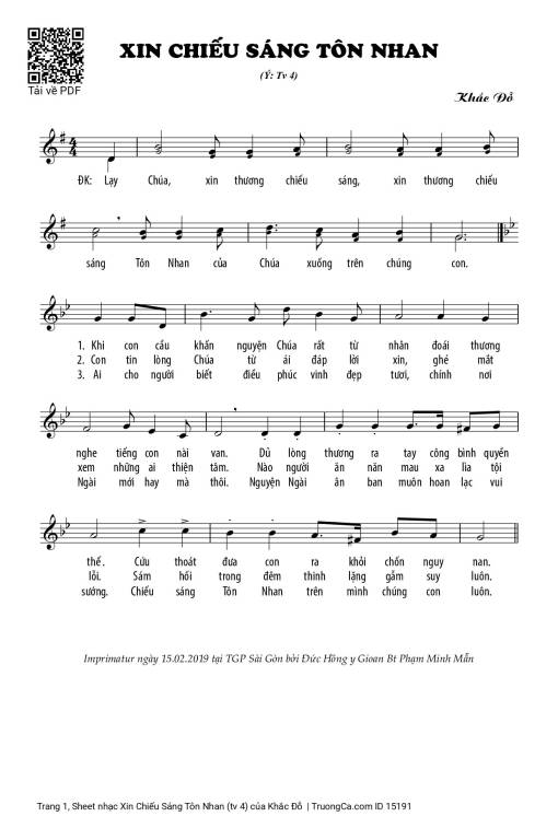 Xin Chiếu Sáng Tôn Nhan (tv 4)