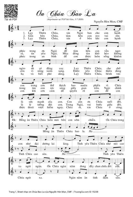 ơn Chúa Bao La - Nguyễn Hèn Mọn, CMF