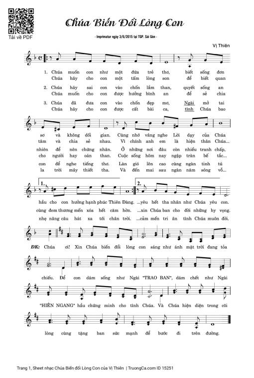 Chúa Biến đổi Lòng Con