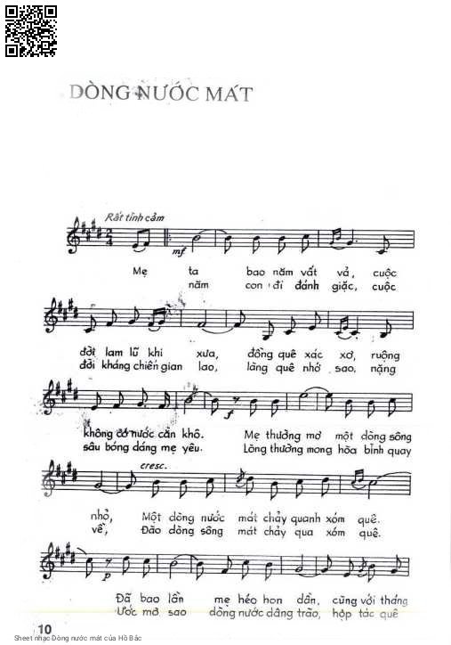 Sheet PDF of Dòng nước mát