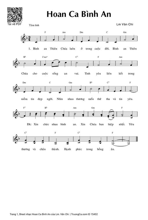 Hoan Ca Bình An - Lm. Văn Chi