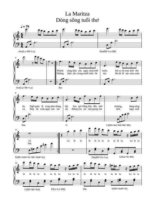 Dòng sông tuổi thơ (La Maritza)