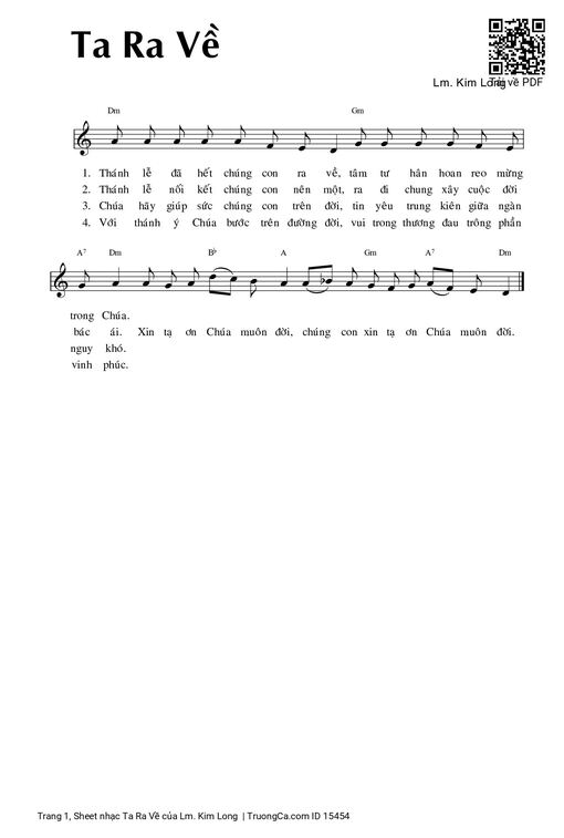 Ta Ra Về - Lm. Kim Long