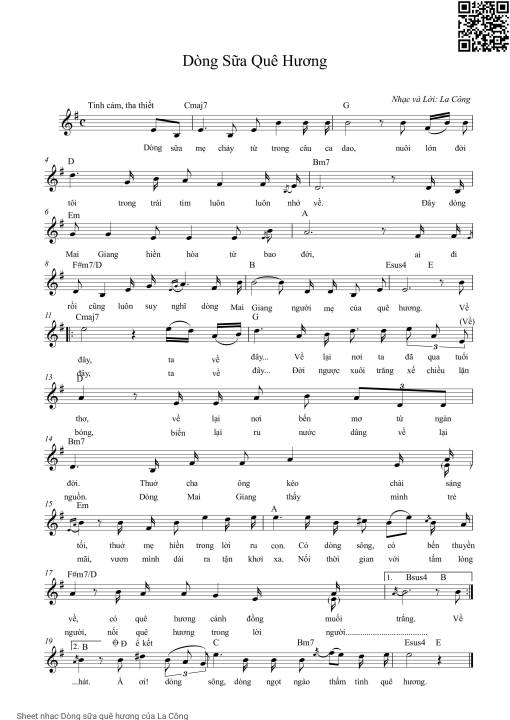 Dòng sữa quê hương