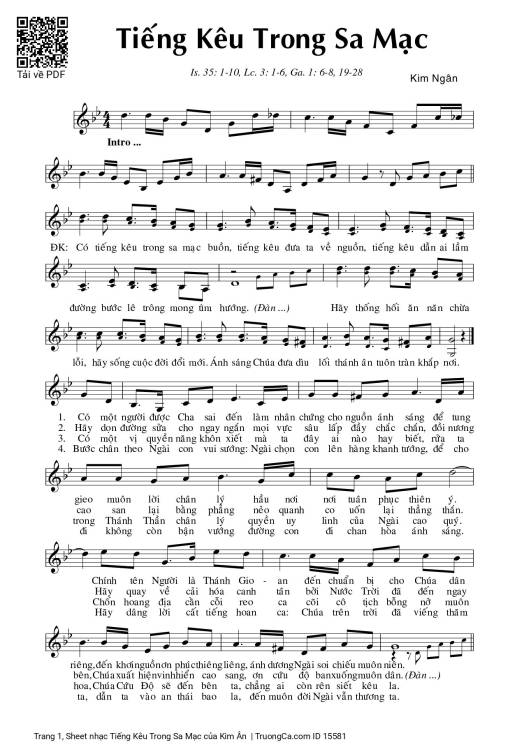 Tiếng Kêu Trong Sa Mạc