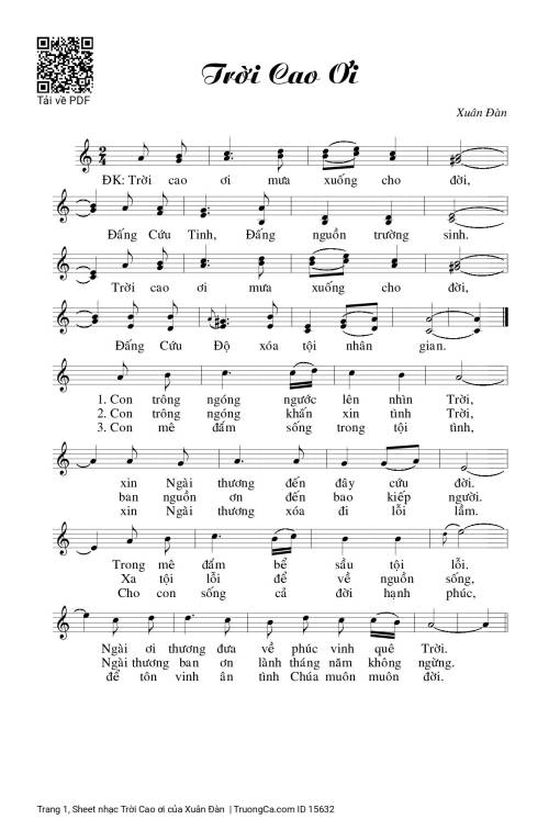 Trời Cao ơi - Xuân Đàn