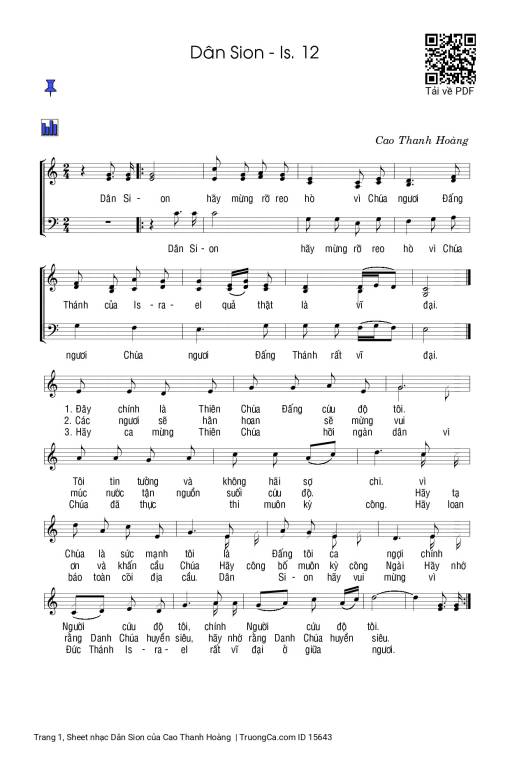 Dân Sion - Cao Thanh Hoàng