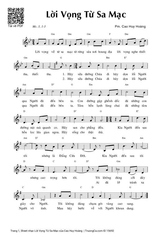 Lời Vọng Từ Sa Mạc