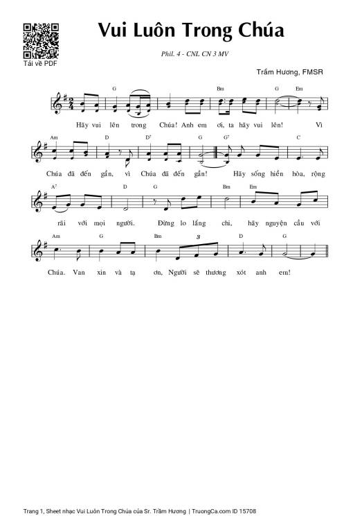 Vui Luôn Trong Chúa