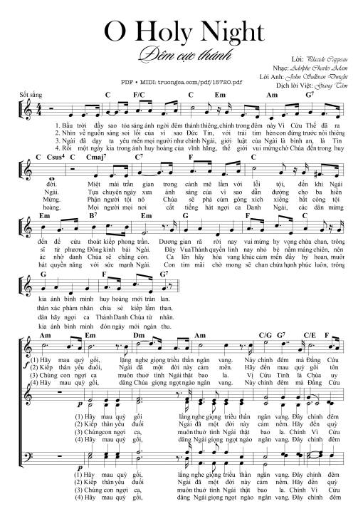 Oh Holy Night - Đêm Cực Thánh