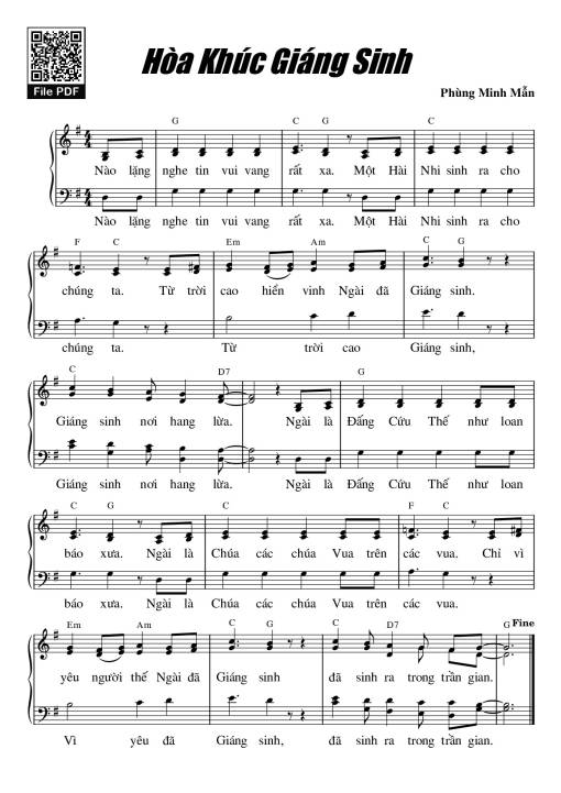 Hòa Khúc Giáng Sinh (4 bè)