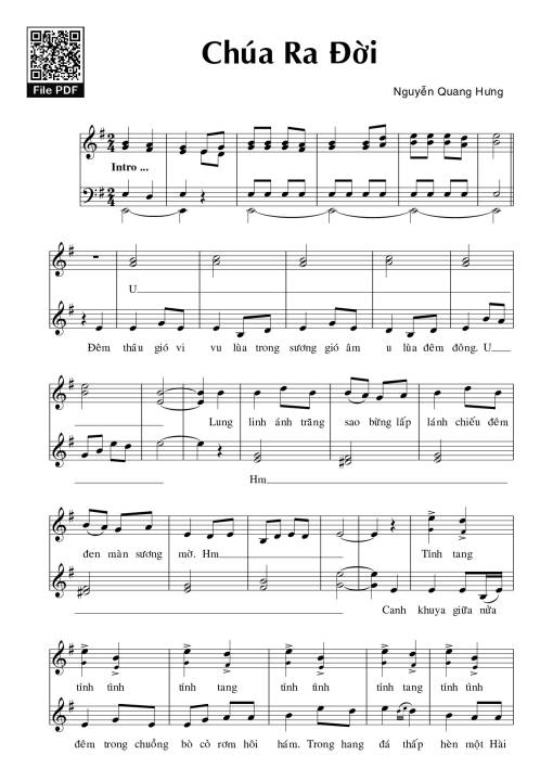 Chúa Ra đời - Nguyễn Quang Hưng