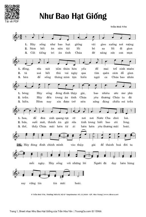 Như Bao Hạt Giống