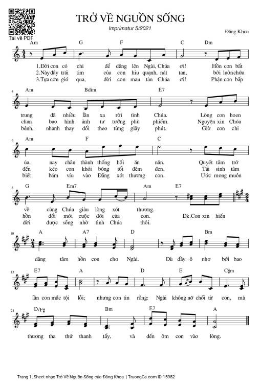 Trở Về Nguồn Sống