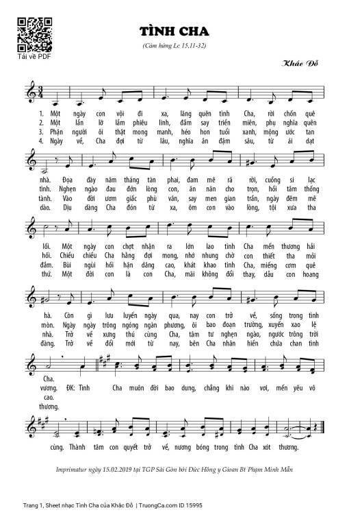 Tình Cha - Khắc Đỗ