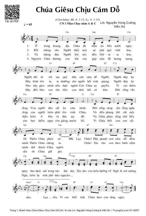 Chúa Giêsu Chịu Cám Dỗ (mt. 4)