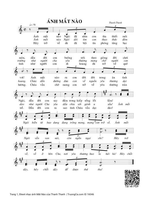 ánh Mắt Nào - Thanh Thanh