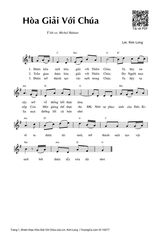 Hòa Giải Với Chúa