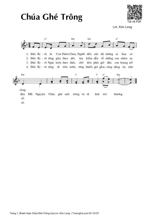 Chúa Ghé Trông - Lm. Kim Long