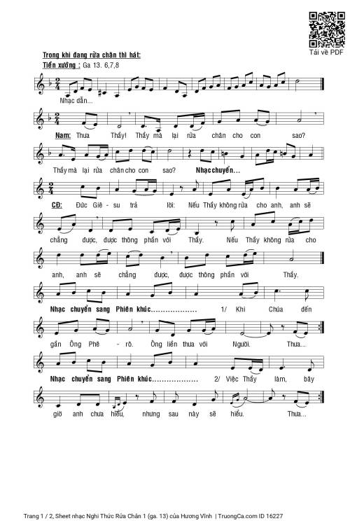 Nghi Thức Rửa Chân 1 (ga. 13)