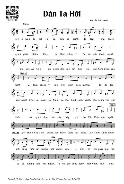 Dân Ta Hỡi - Lm. Ân Đức