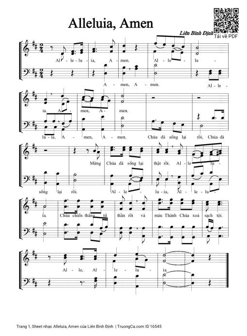 Alleluia, Amen - Liên Bình Định