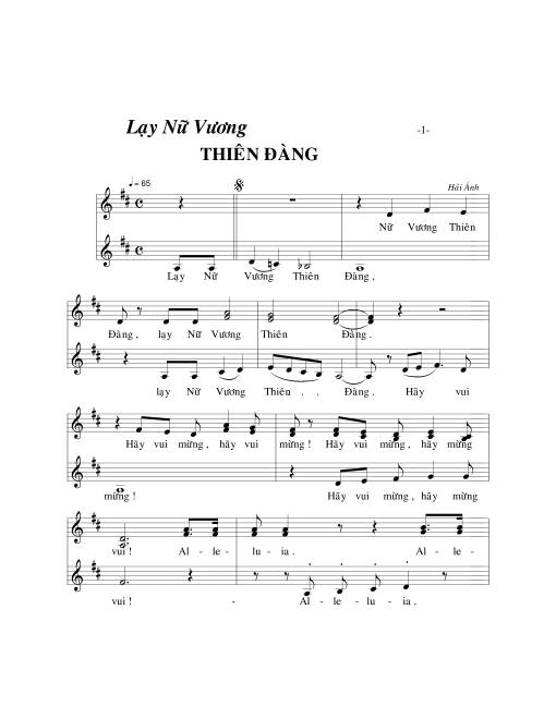 Lạy Nữ Vương Thiên đàng