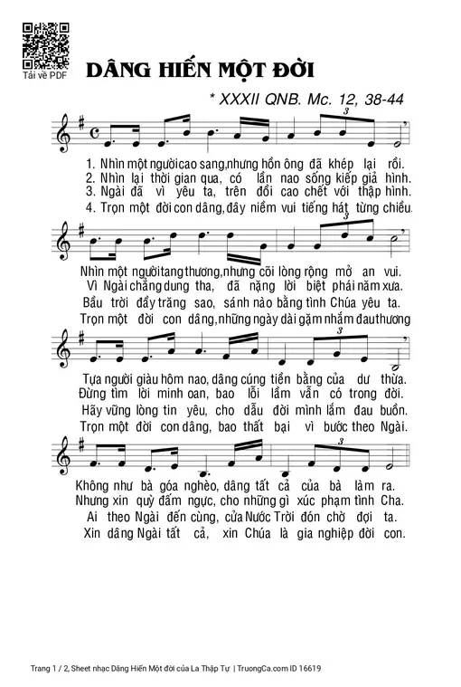 Dâng Hiến Một đời