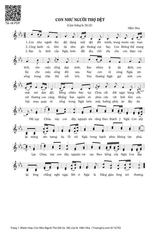 Con Như Người Thợ Dệt (is. 38)