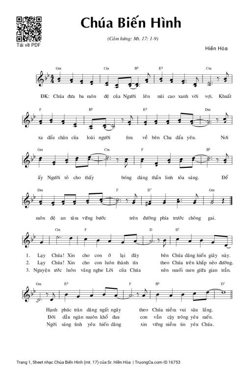 Chúa Biến Hình (mt. 17)