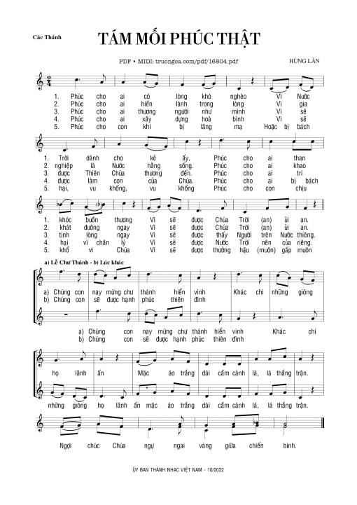 Tám Mối Phúc Thật