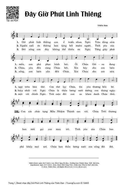 đây Giờ Phút Linh Thiêng
