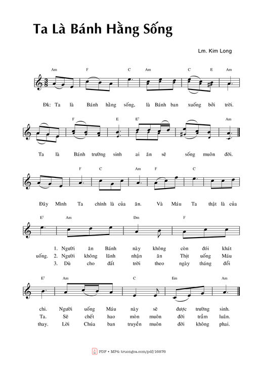 Ta Là Bánh Hằng Sống