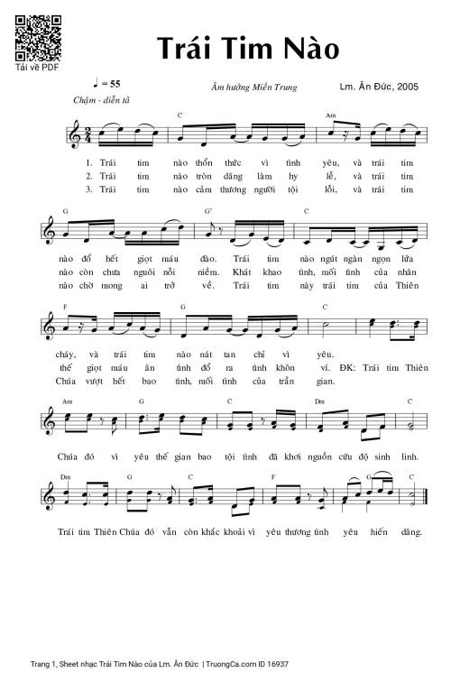 Trái Tim Nào - Lm. Ân Đức