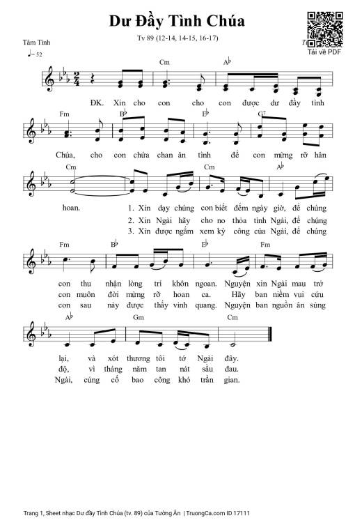 Dư đầy Tình Chúa (tv. 89)