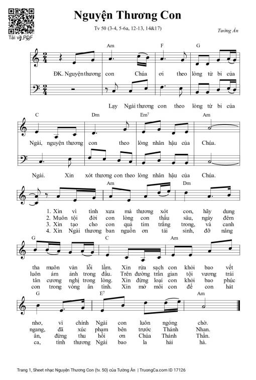 Nguyện Thương Con (tv. 50)