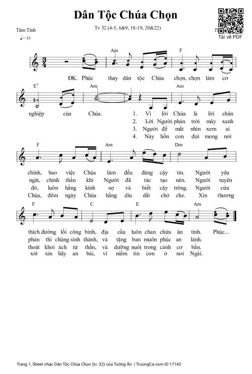 Dân Tộc Chúa Chọn (tv. 32)