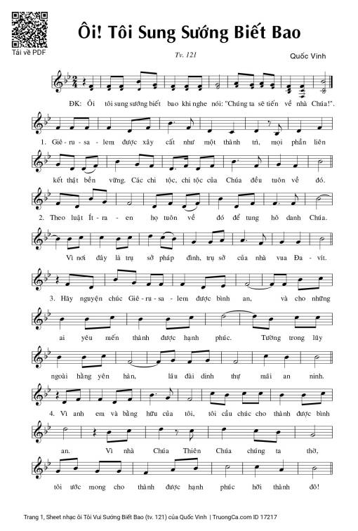 ôi Tôi Vui Sướng Biết Bao (tv. 121)