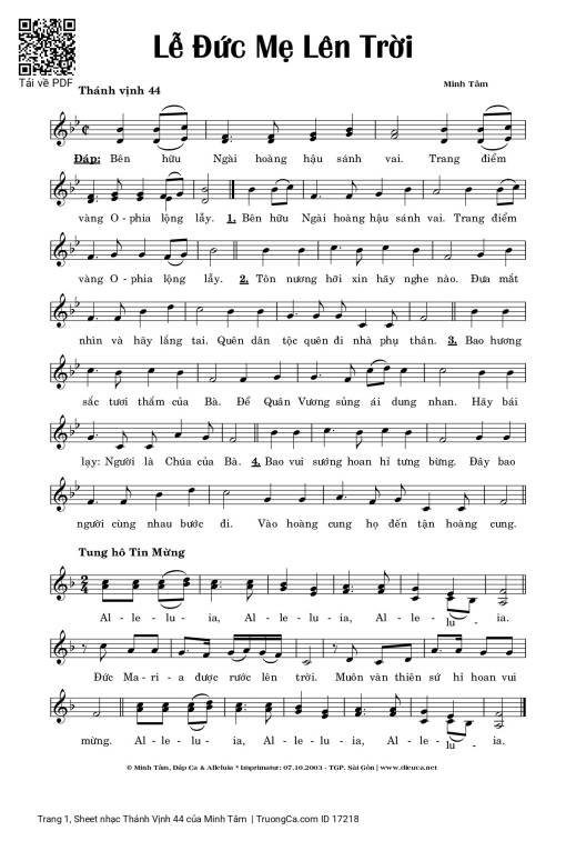 Thánh Vịnh 44 - Minh Tâm