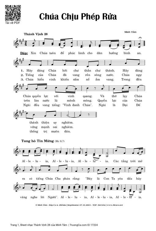 Thánh Vịnh 28 - Minh Tâm