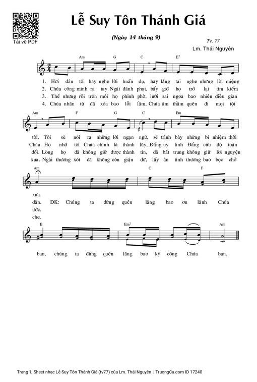 Lễ Suy Tôn Thánh Giá (tv77)