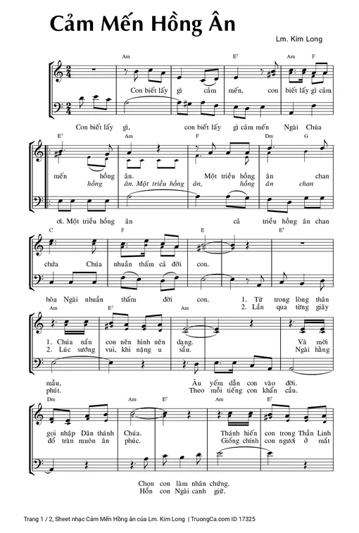 Cảm Mến Hồng ân