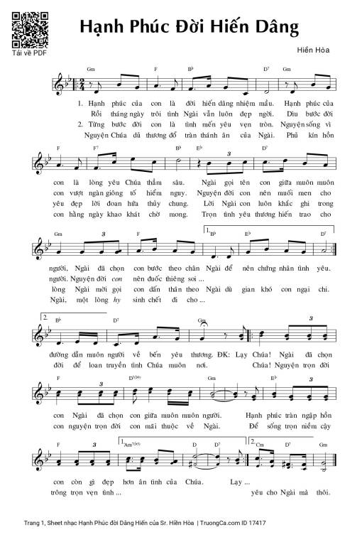 Hạnh Phúc đời Dâng Hiến