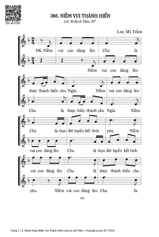 Niềm Vui Thánh Hiến