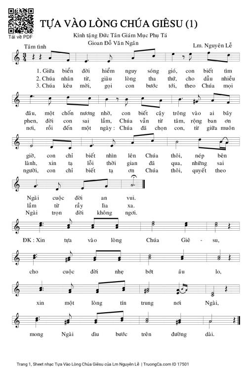 Tựa Vào Lòng Chúa Giêsu