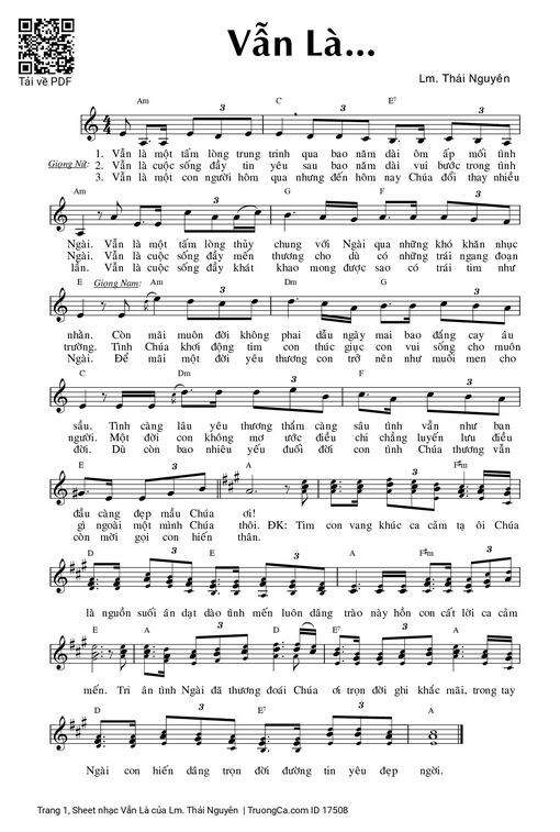 Vẫn Là - Lm. Thái Nguyên