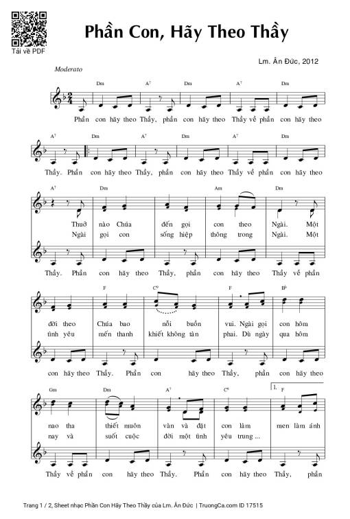 Phần Con Hãy Theo Thầy