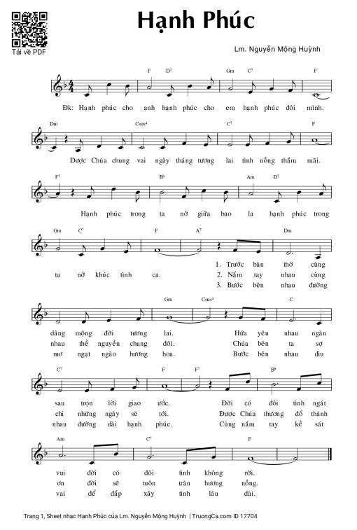 Hạnh Phúc - Lm. Nguyễn Mộng Huỳnh